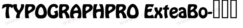 TYPOGRAPHPRO ExteaBo字体转换